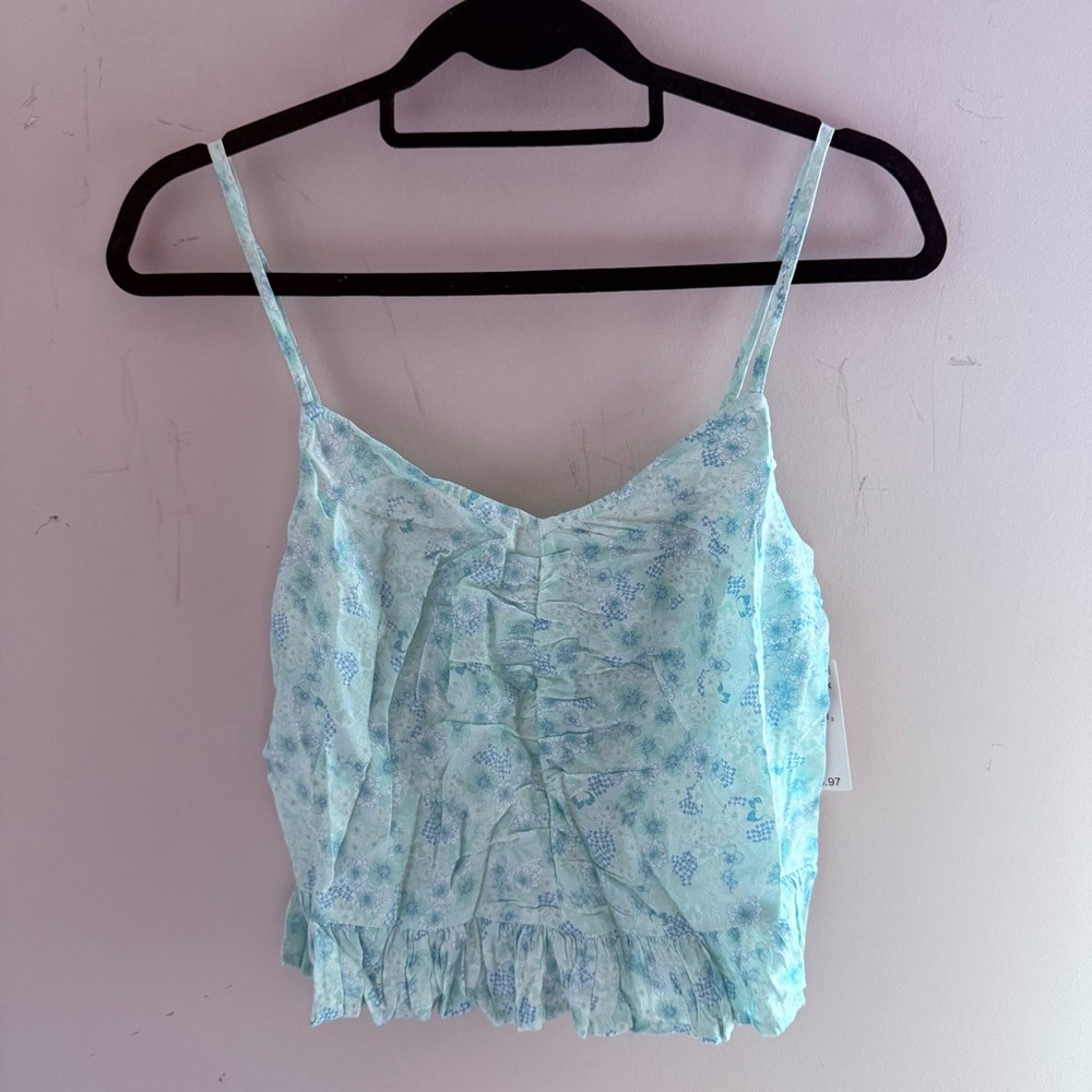 Abound Floral Blue Women's Cami Tank Top